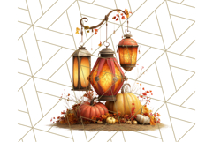 Autumn Circus Clipart Carnival Tent Fall PNG, Vintage Circus Product Image 5