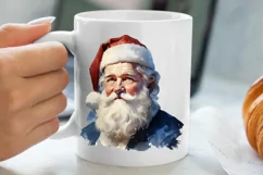 Christmas Purple Santa Claus Sublimation, Christmas PNG Product Image 5