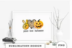 Peace Love Halloween png sublimation designs downloads Product Image 5
