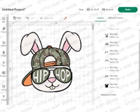 Personalized Kid Name Easter Bunny Png | Boy Easter Svg Product Image 4