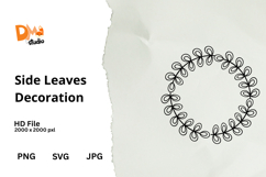 Side Leaves Decoration Product Image 1
