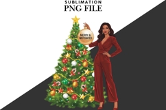 Christmas motivational women png design for T-shirts Product Image 2