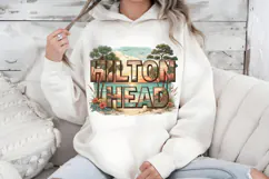 Hilton Head PNG, Vintage South Carolina Beach Sublimation Product Image 5