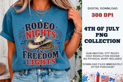 Rodeo Nights &amp; Freedom Lights PNG | Sublimation DTF Product Image 7