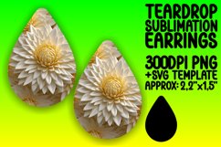 Nature-Inspired Earring Sublimation Product Image 1