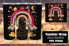 Black Beauty: Rainbow Sublimation Tumbler Art Product Image 1