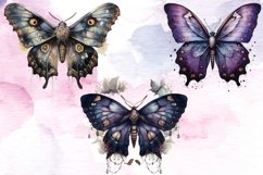 Watercolor Gothic Fairy Butterfly Clipart Bundle Product Image 3