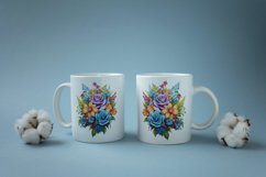 3d Flower Sublimation Mug, 3d mug wrap, 30 PNG Designs Product Image 5