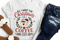 Coffee Christmas PNG, All I Want For Christmas Is Coffee And Product Image 3