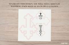 First Communion Crosses SVG Bundle | Custom Name Cross Product Image 5