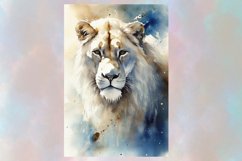 Majestic Watercolor lion Wall Art ,Jpg 12x18 inch Product Image 2