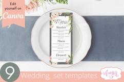 Floral Wedding Canva Templates Bundle, Botanical invitation Product Image 5