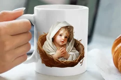 Christmas Baby Jesus Watercolor Clipart, Christmas Baby Jesu Product Image 5