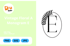 Vintage Floral Monogram Product Image 1