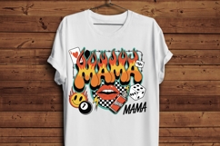 Flame Mama Sublimation Design | Retro Edgy Mama PNG Product Image 4