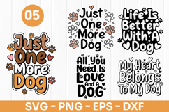 Just One More Dog Funny Quote SVG PNG Product Image 1