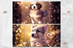 Dogs &amp; Fantasy Flowers | Mug Sublimation design bundle, JPG Product Image 5