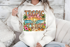 Tropic Like It's Hot PNG, Rustic Beach Sunset Sublimation Product Image 6