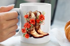 Watercolor Christmas Deer Head Clipart Sublimation Product Image 5