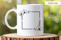 Orchid Square Frame SVG Product Image 5
