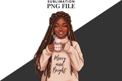 Christmas motivational women png design for T-shirts Product Image 2