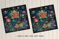 Cosmic Floral Embroider Digital Paper Bundle Product Image 4