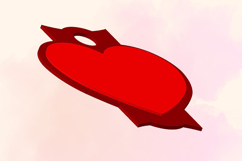 Heart, 40 OZ Tumbler, STL/3MF files for 3D Printing Product Image 5