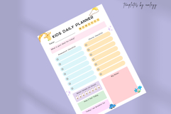 Kids Daily Planner Template | Editable Canva Orga Product Image 4