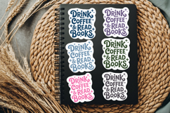 Drink Coffee And Read Books PNG and SVG 10 Colors/Variations Product Image 2