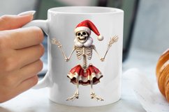 Christmas Skeleton Sublimation Clipart, Christmas PNG Product Image 5