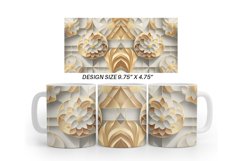 3D Geometric Mug Wrap | Sublimation Coffee Cup Product Image 7