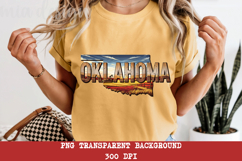 Oklahoma State PNG, Vintage Buffalo Plains Sublimation Product Image 1
