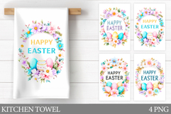 Easter Kitchen Towel Design. Easter Egg Kitchen Towel Product Image 1