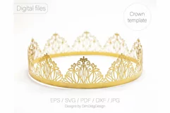 Crown svg Tiara svg Birthday tiara Princess svg Party hat Product Image 1
