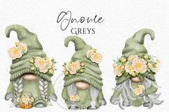 Bridesmaids Gnomes Sage Cream| Gnome Clipart Product Image 2