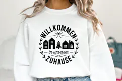 Willkommen in Unserem Zuhause Svg | Christmas | Shirt Svg Product Image 5