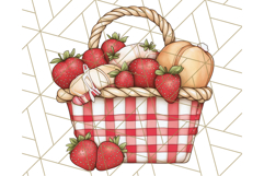 Cottagecore Strawberry Kitchen PNG Clipart, Retro Fruit Png Product Image 5