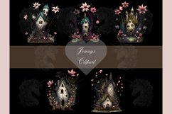 Floral Fairy House Clipart Png Bundle Product Image 5