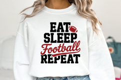Eat Sleep Football Repeat Svg | Game Day Svg | Shirt Svg Product Image 5