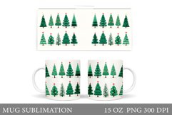 Christmas Tree Mug Sublimation. Christmas Tree Sublimation Product Image 1
