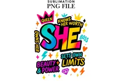 She is a queen png design for T-shirts Product Image 1