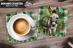 Farm Animals Square Coaster PNG Bundle, Farm Animals PNG Product Image 5