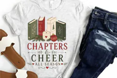 Chapters and Cheer All Season PNG Sublimation Design - Book Product Image 2
