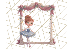 Nutcracker Ballet Clipart, Holiday Ballerina PNG Art Product Image 5