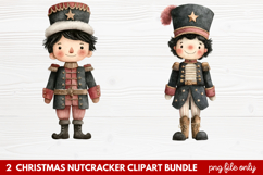 2 Christmas Nutcracker Clipart | Festive Holiday Nutcracker Product Image 1