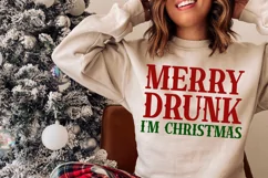Merry Drunk I'm Christmas SVG, Adult Christmas SVG Product Image 4