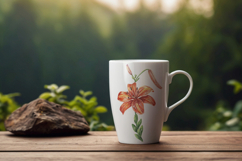 Lily Flower Watercolor Sublimation Print Lilium Illustration Product Image 5