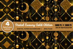 Pastel Luxury Gold Glitter Background JPG Product Image 1
