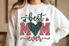 Best mom ever PNG sublimation | Mother's Day PNG T-Shirt Product Image 2