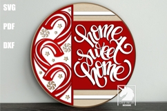 Christmas Round Welcome Signs Bundle SVG | Winter Signs Product Image 3